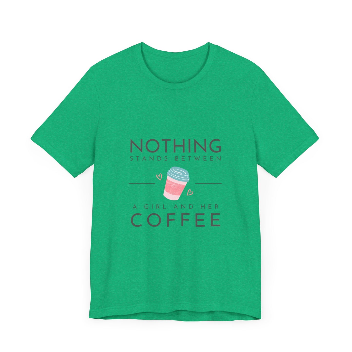 Unleash Your Inner Caffeine Queen with Our Cozy Woman's Jersey Tee!