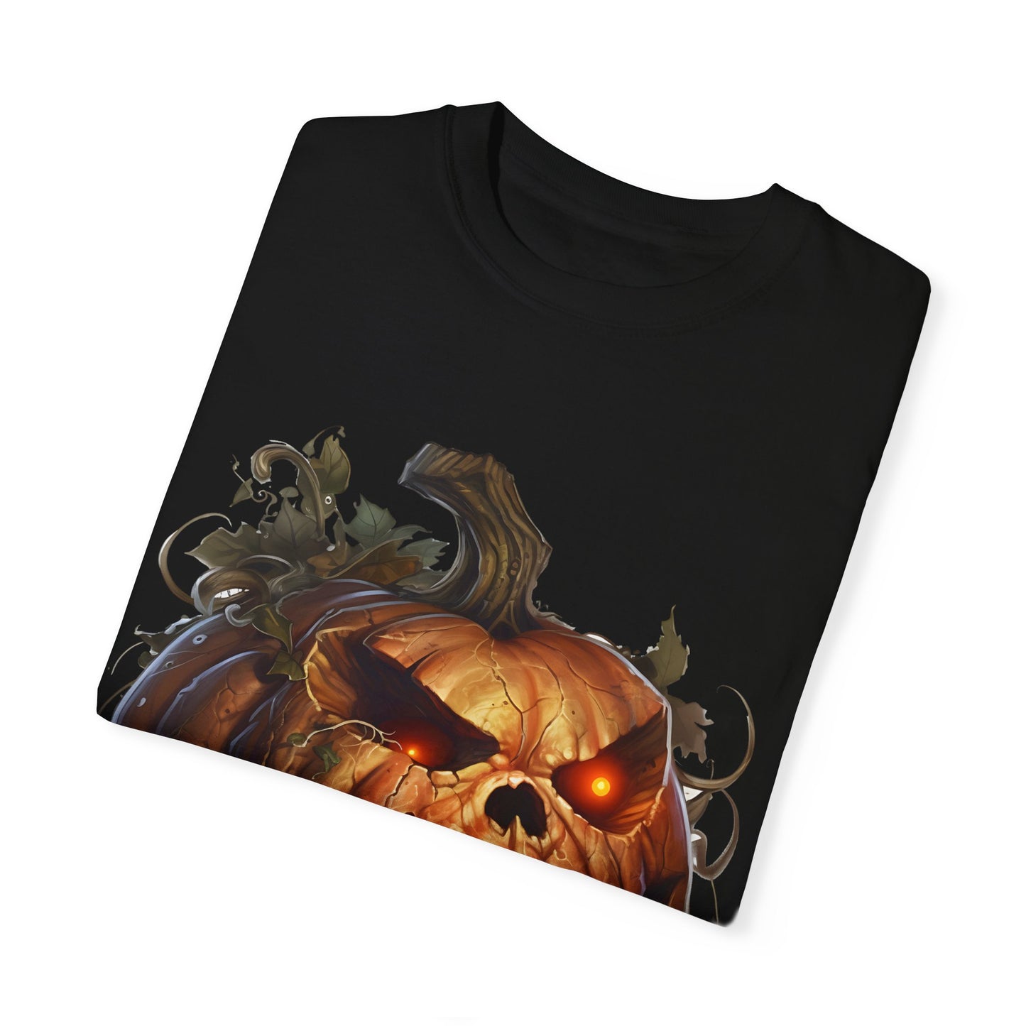 Unisex Garment-Dyed T-Shirt - Comfort Colors - Spooky Jack-O'-Lantern Design