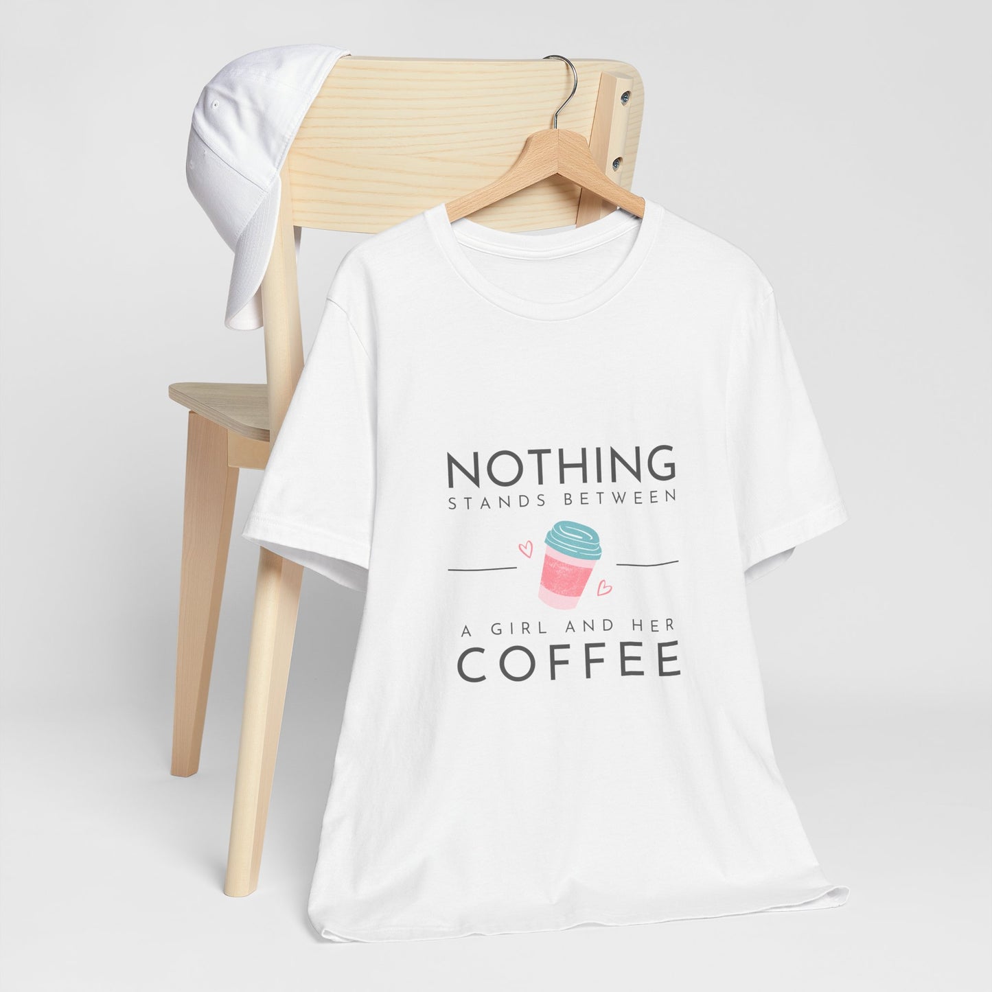 Unleash Your Inner Caffeine Queen with Our Cozy Woman's Jersey Tee!