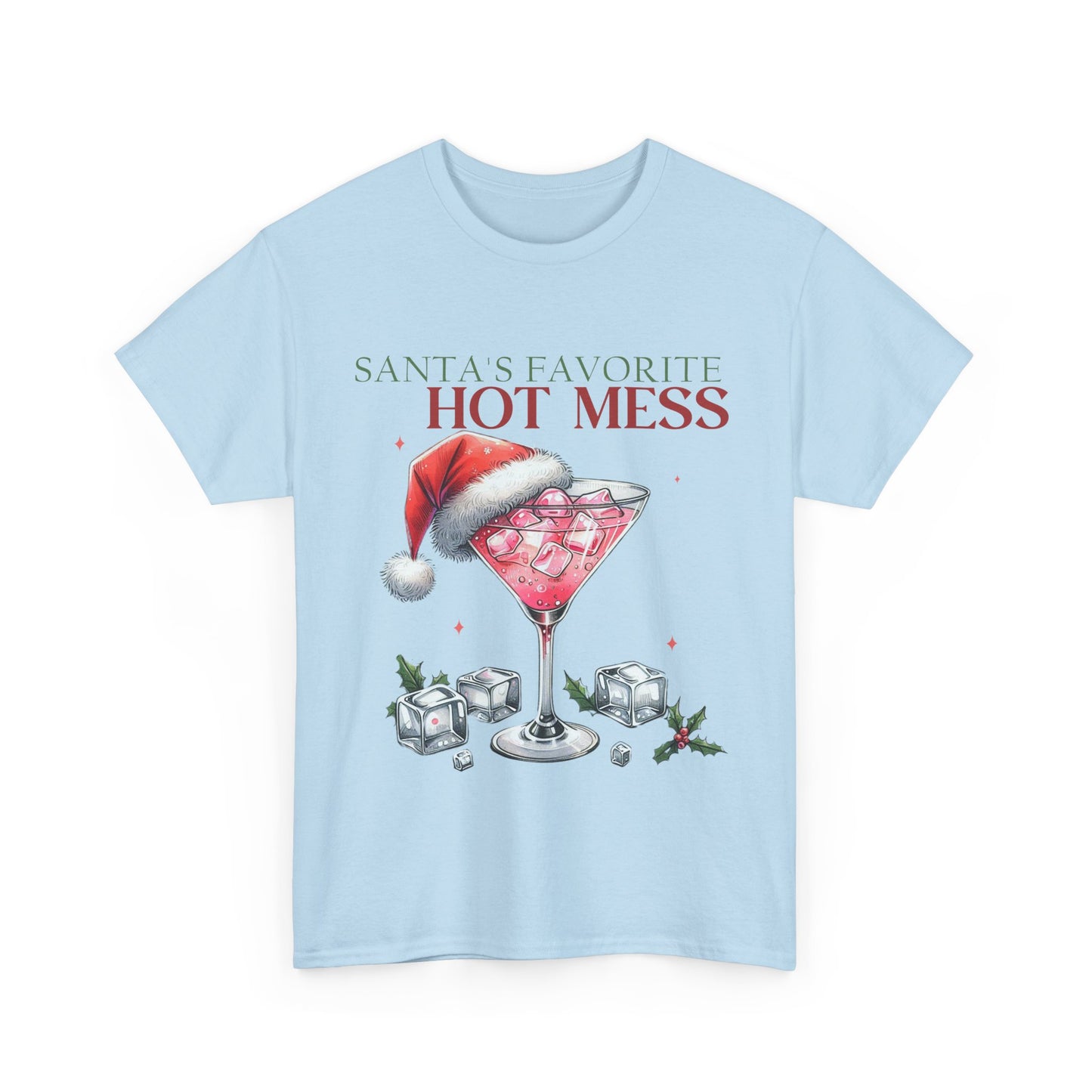 Santa's Favorite Hot Mess Unisex Heavy Cotton Tee - 100% Cotton