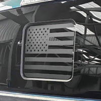 "American flag rear window decal for Ford F150 (2015-2024) made with ORAFOL Oracal 651™ vinyl